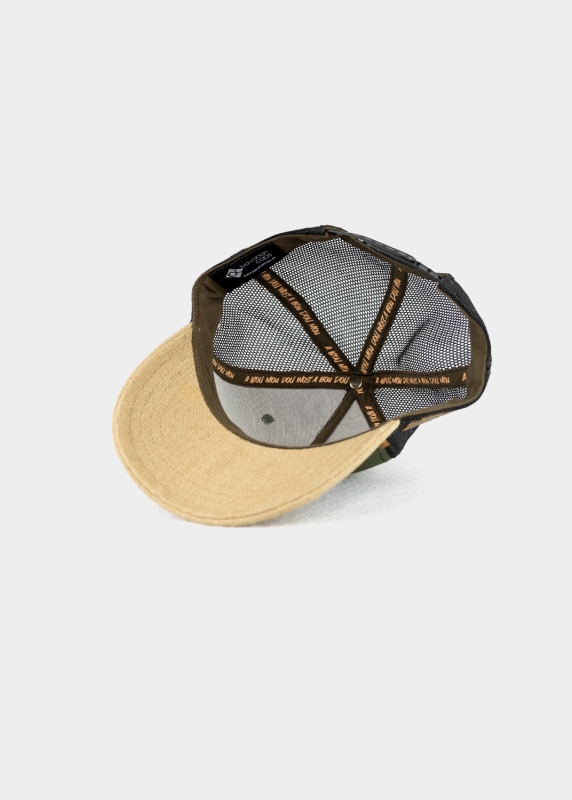 Cap "BBou": Kanvas - khaki (Curved)